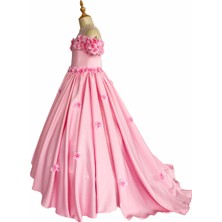 Zühre Balaban Giyim Pink Flora Dress Zb Kids