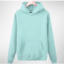 Amor Man Beyaz Kapüşonlu Tam Kışlık Oversize Pamuk Outdoor Erkek Hoodie