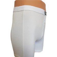 X-Man Erkek 3 Adet  Düz Renk Düğmeli Stretch Boxer