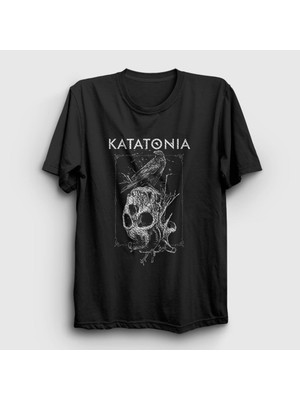 Presmono Unisex Siyah Crow Katatonia T-Shirt