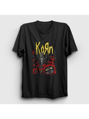 Presmono Unisex Siyah Forest Korn T-Shirt