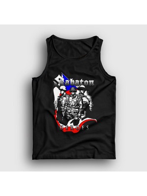 Presmono Unisex Siyah Heroes Sabaton Atlet