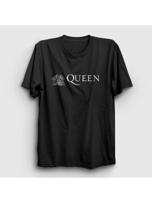 Presmono Unisex Siyah Queen T-Shirt