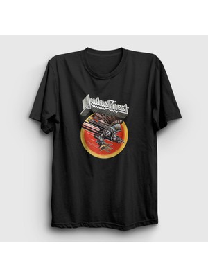 Presmono Unisex Siyah Vengeance Judas Priest T-Shirt