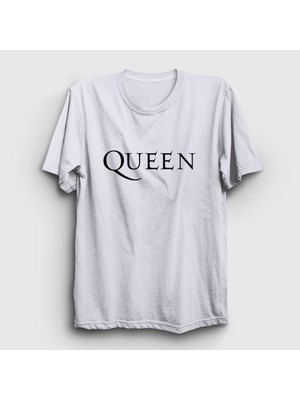 Presmono Unisex Beyaz Solo Queen T-Shirt