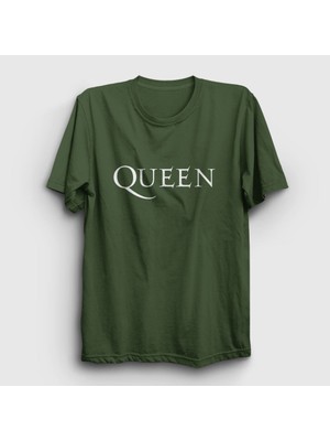 Presmono Unisex Haki Solo Queen T-Shirt
