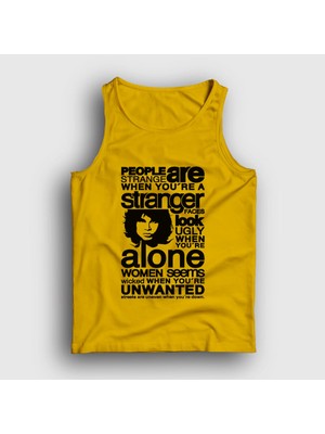 Presmono Unisex Sarı Stranger The Doors Atlet