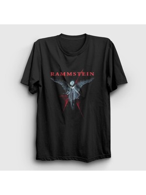 Presmono Unisex Siyah Angel Rammstein T-Shirt