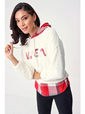 Bigdart 4248 Ekose Desen Peluş Sweat