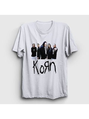 Presmono Unisex Beyaz Members Korn T-Shirt