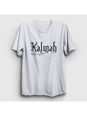 Presmono Unisex Beyaz Logo Kalmah T-Shirt