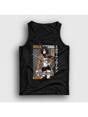 Presmono Unisex Siyah Mikasa Fan Anime Attack On Titan Atlet