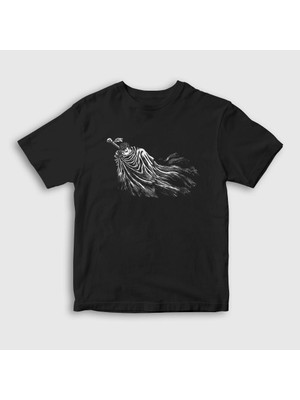 Presmono Unisex Çocuk Siyah Cape Anime Berserk T-Shirt