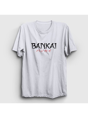 Presmono Unisex Beyaz Bankai Anime Bleach T-Shirt