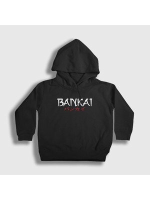 Presmono Unisex Çocuk Siyah Bankai Anime Bleach Kapüşonlu Sweatshirt