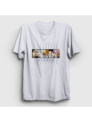 Presmono Unisex Beyaz Espada Anime Bleach T-Shirt