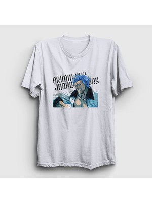 Presmono Unisex Beyaz Grimmjow Anime Bleach T-Shirt