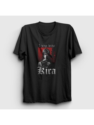 Presmono Unisex Siyah Kira V3 Anime Death Note T-Shirt