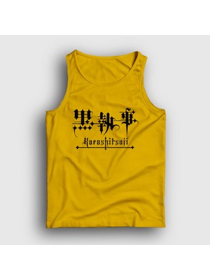 Presmono Unisex Sarı Logo Anime Kuroshitsuji Atlet