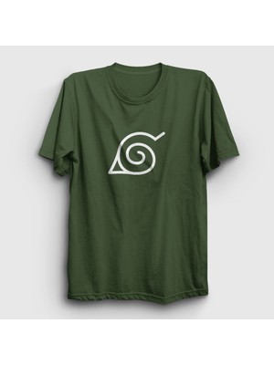 Presmono Unisex Haki Konoha Anime Naruto T-Shirt
