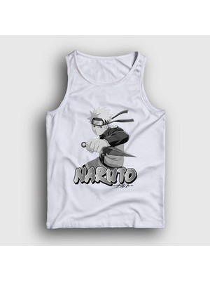 Presmono Unisex Beyaz Kunai Anime Naruto Atlet