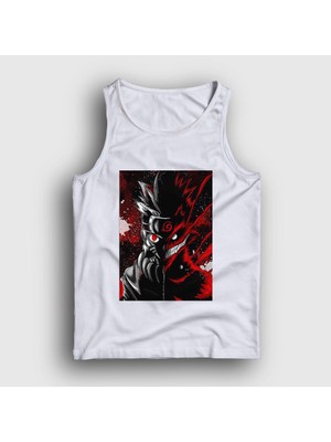 Presmono Unisex Beyaz Wild Anime Naruto Atlet