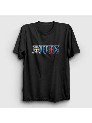 Presmono Unisex Siyah Anime One Piece T-Shirt