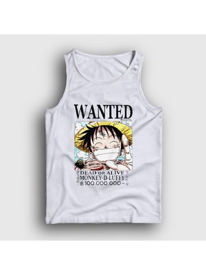 Presmono Unisex Beyaz Wanted Anime One Piece Atlet
