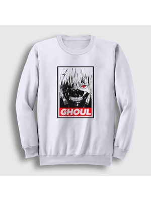 Presmono Unisex Beyaz Ghoul Anime Tokyo Ghoul Sweatshirt