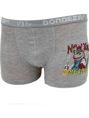 Dondeza Erkek Çocuk Pamuklu Baskılı 6'lı Boxer