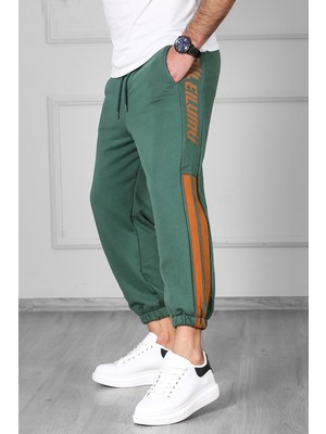 Madmext Yeşil Oversize Kısa Paça Erkek Eşofman 4833