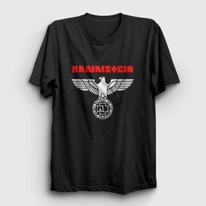 Unisex Siyah Eagle Rammstein T-Shirt