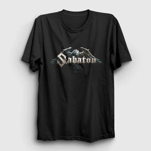 Unisex Siyah Eagle Sabaton T-Shirt