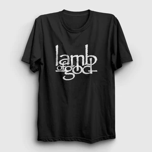 Unisex Siyah Logo Lamb Of God T-Shirt