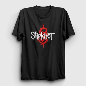 Unisex Siyah Logo Slipknot T-Shirt
