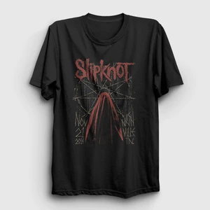 Unisex Siyah Nashville Slipknot T-Shirt