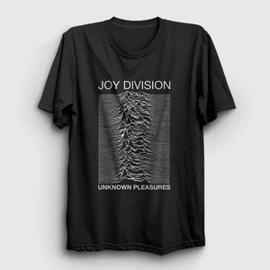 Unisex Siyah Unknown Pleasures Joy Division T-Shirt