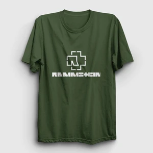 Unisex Haki Logo V2 Rammstein T-Shirt