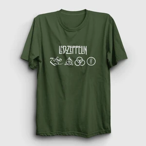 Unisex Haki Symbols Led Zeppelin T-Shirt