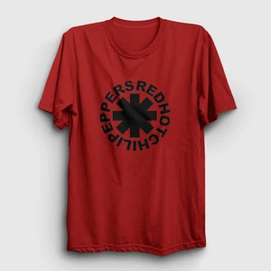 Unisex Kırmızı Logo V3 Red Hot Chili Peppers T-Shirt