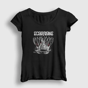 Kadın Siyah Crown Scorpions T-Shirt