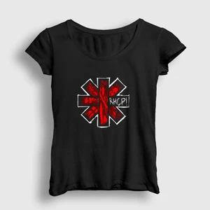 Kadın Siyah Rhcp Red Hot Chili Peppers T-Shirt