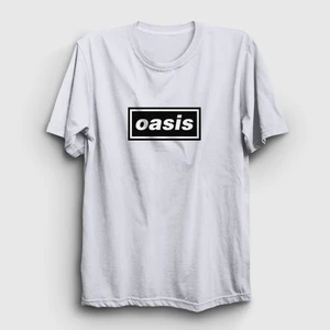 Unisex Beyaz Logo Oasis T-Shirt