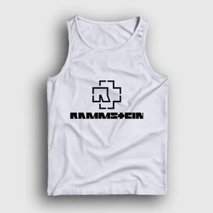 Unisex Beyaz Logo V2 Rammstein Atlet