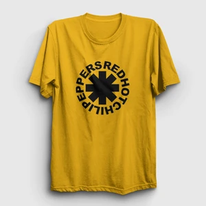 Unisex Sarı Logo V3 Red Hot Chili Peppers T-Shirt
