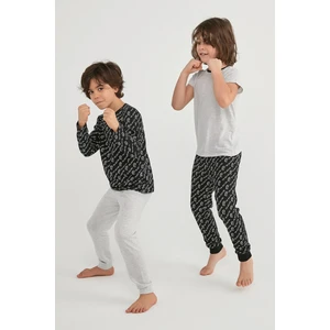 Çok Renkli Erkek Çocuk Wıld One Ls- Ls 4lü Pijama Takımı