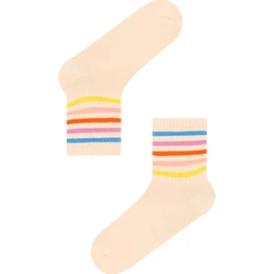 Şeftali Cool Colorful Soket Çorap