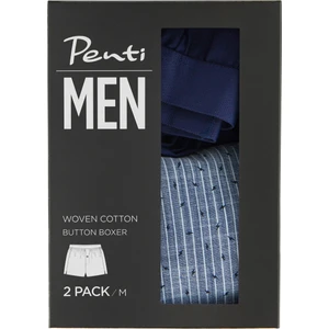 Çok Renkli Navy Woven Tape 2'li Mıd Boxer