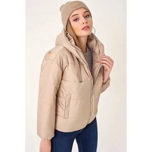 5117 Bel Büzgülü Şişme Mont