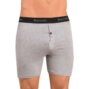 1059 Likralı Düğmeli Erkek Boxer 3'lü